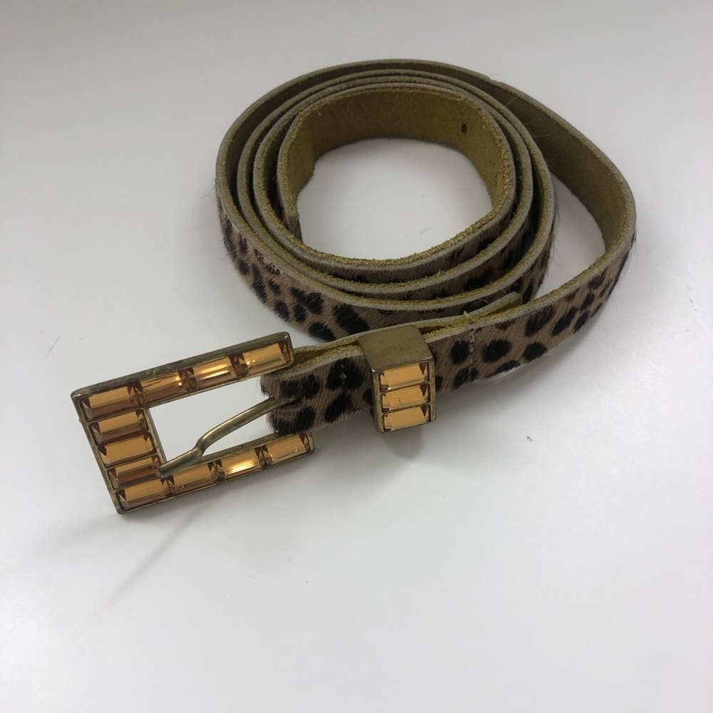 Miss Sixty Leopard print  Ponyhair belt size M